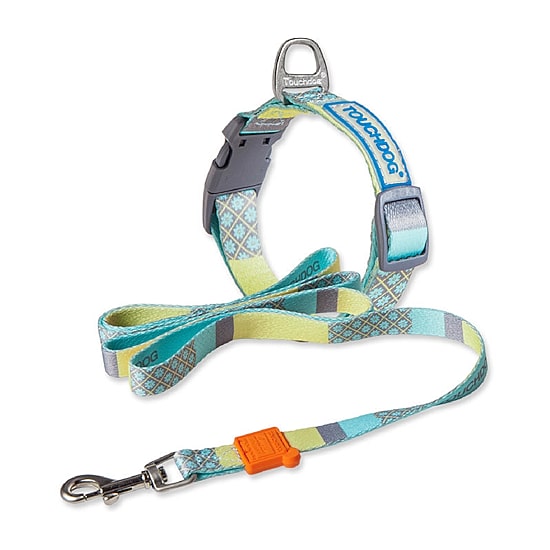 Touchdog Trendzy 2-In-1 Matching Fashion Designer Printed Collar 4 Ft Dog Leash