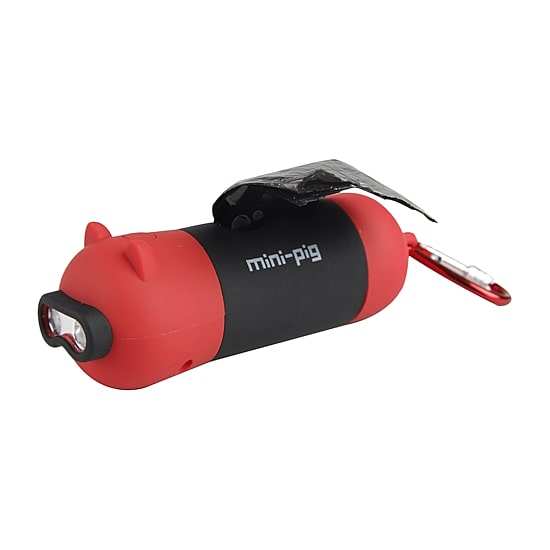 Pet Life Oink' Led Flashlight And Dispenser Dog Waste Disposal Bags