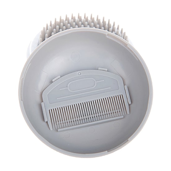 Pet Life Bravel 3-In-1 Travel Pocketed Dual Grooming Brush And Comb Dog Comb