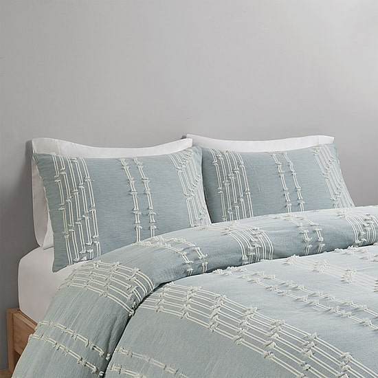 INK+IVY Kara 3 Piece Cotton Jacquard Comforter Set