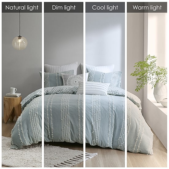INK+IVY Kara 3 Piece Cotton Jacquard Comforter Set