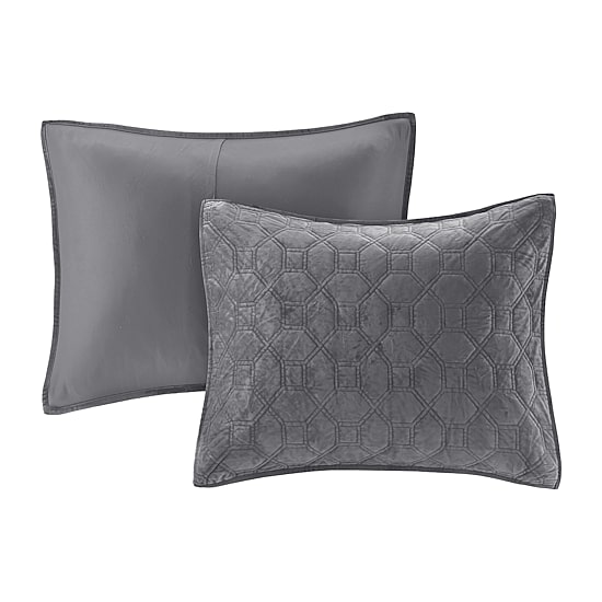 Madison Park Emery 3-Pc Velvet Quilt Set