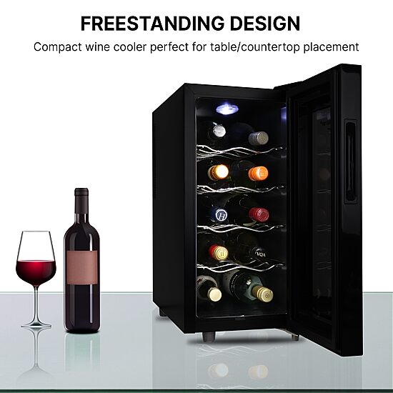 Koolatron Urban Series 10 Bottle Wine Cooler Freestanding Wine Fridge