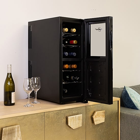 Koolatron 12 Bottle Dual Zone Wine Cooler Freestanding Wine Fridge
