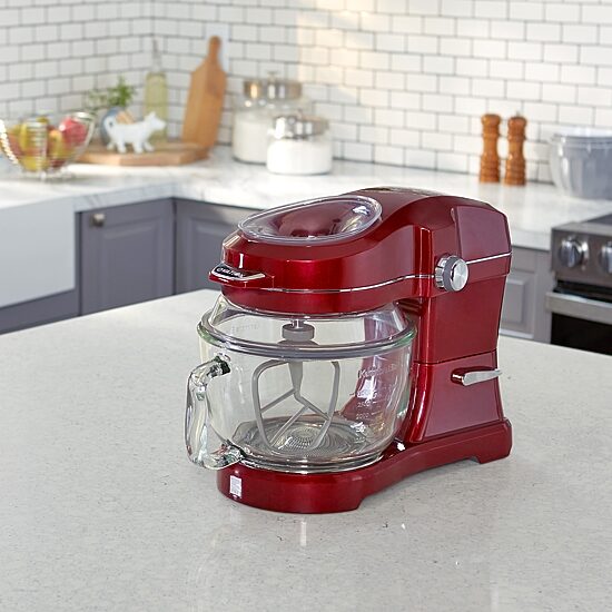 Kenmore Elite Ovation 5 qt Stand Mixer with Pour-In Top- 500W- Red