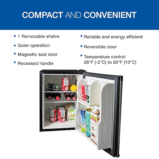 Super Kool 45 Portable Fridge 1.76 Cu Ft 12V Stainless Steel