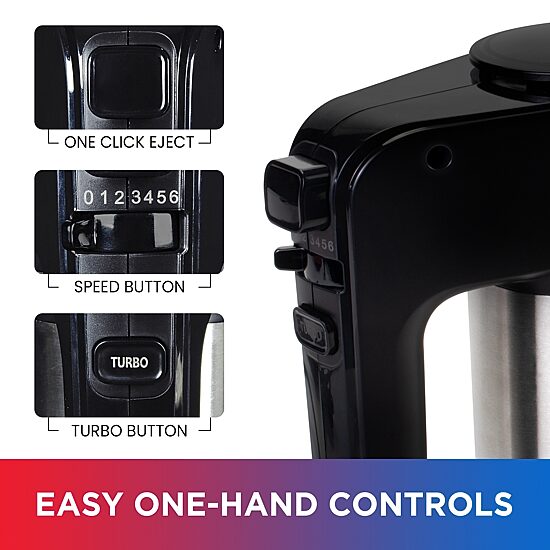 Total Chef 6-Speed Hand Mixer With Turbo Boost