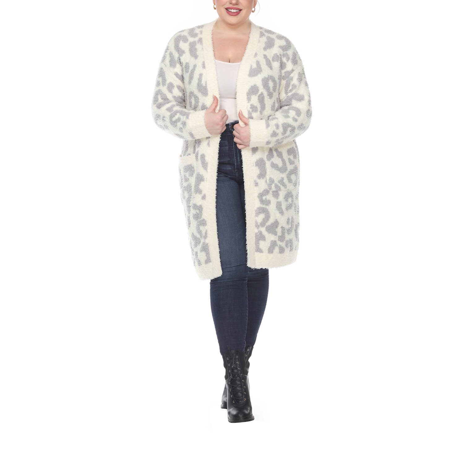 White Mark Womens Plus Midweight Coat
