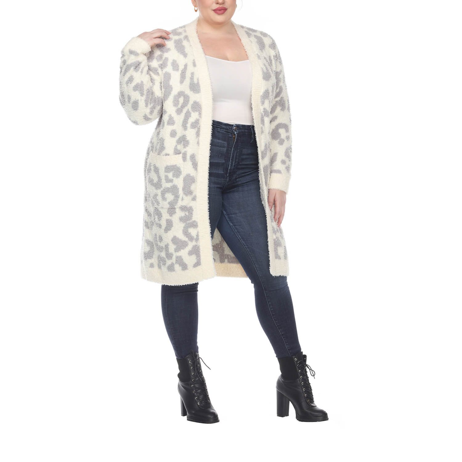 White Mark Womens Plus Midweight Coat