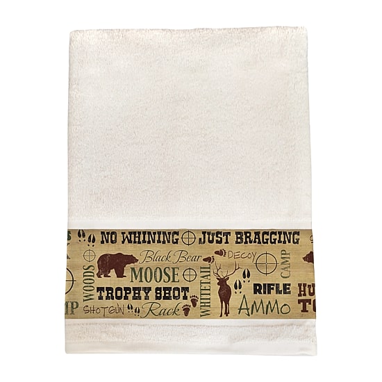 Laural Home Welcome To The Lodge Bath Towel
