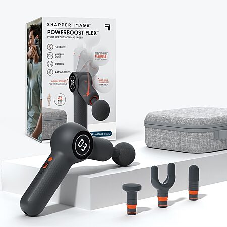 Sharper Image Powerboost Deep Tissue Battery Percussive massager in the Stretching Recovery department at Lowes com