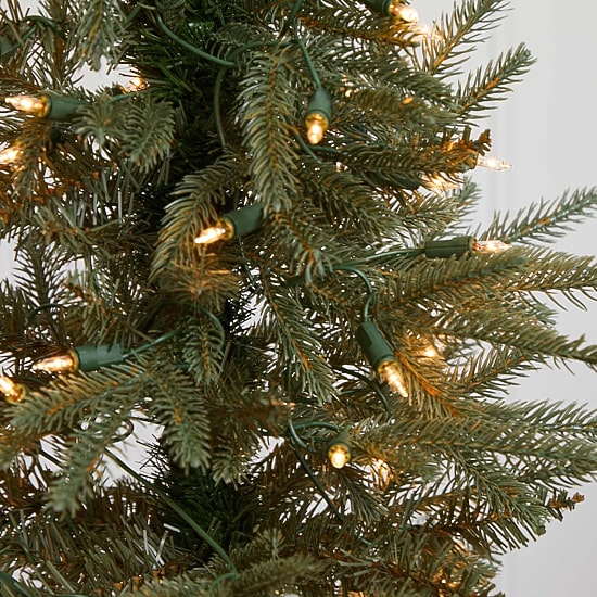 Nearly Natural With Clear Lights & Planter 4 1/2 Foot Pre-Lit Christmas Tree