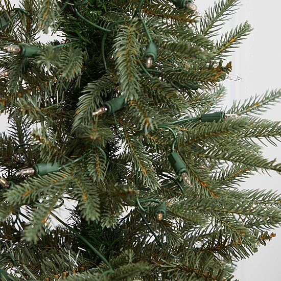 Nearly Natural With Clear Lights & Planter 4 1/2 Foot Pre-Lit Christmas Tree
