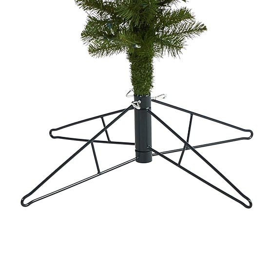 Nearly Natural Upside Down Faux 8 Foot Pre-Lit Spruce Christmas Tree