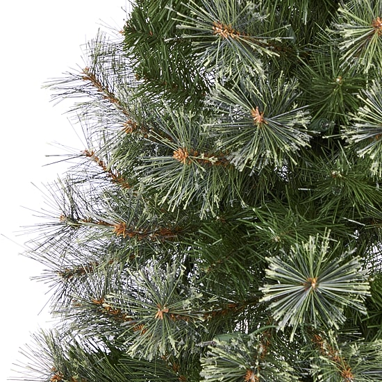 Nearly Natural Cashmere Slim Faux 5 Foot Pre-Lit Christmas Tree
