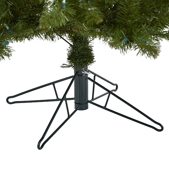Nearly Natural Faux 6 1/2 Foot Pre-Lit Spruce Christmas Tree