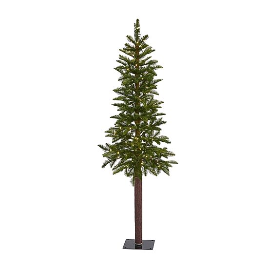 Nearly Natural Alfaux 5 Foot Pre-Lit Christmas Tree