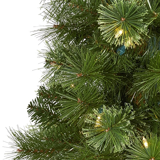 Nearly Natural Pencil Faux 6 Foot Pre-Lit Christmas Tree