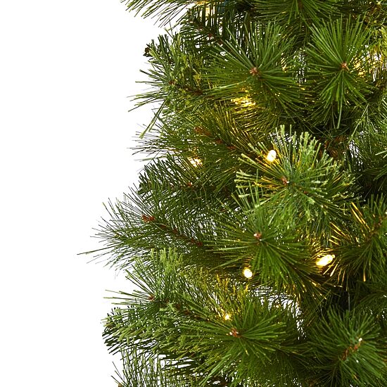 Nearly Natural Pencil Faux 7 Foot Pre-Lit Christmas Tree