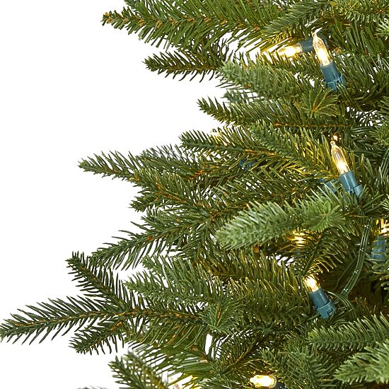 Nearly Natural Cambridge Faux 5 Foot Pre-Lit Fir Christmas Tree