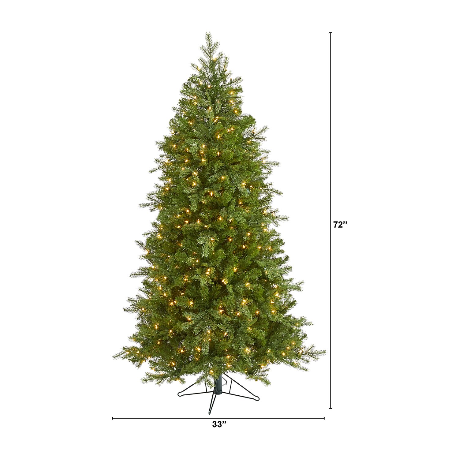 Nearly Natural Vienna Faux Foot Pre-Lit Fir Christmas Tree