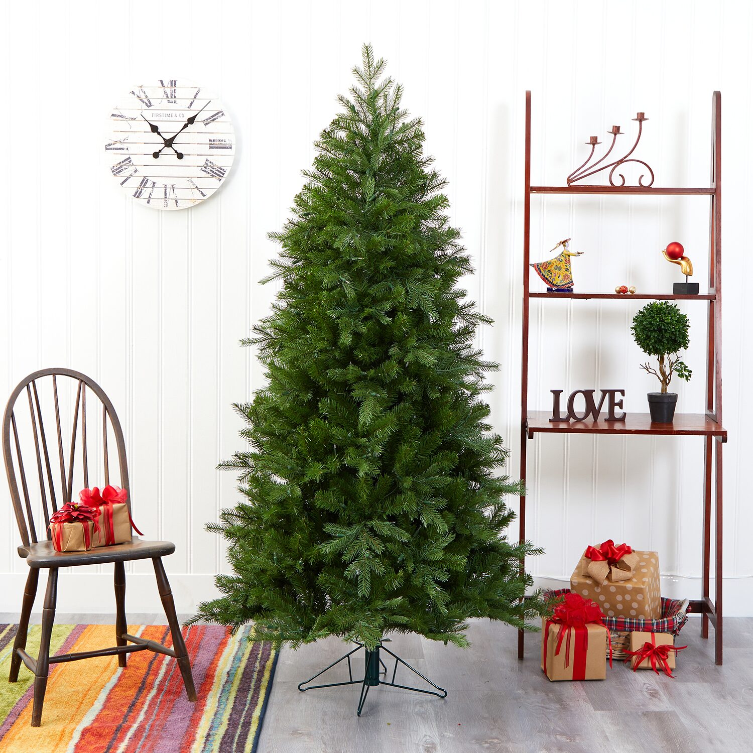 Nearly Natural Vienna Faux Foot Pre-Lit Fir Christmas Tree