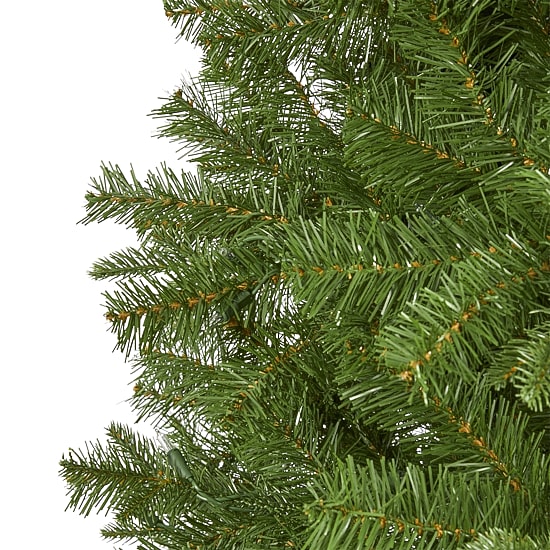 Nearly Natural Faux 6 1/2 Foot Pre-Lit Spruce Christmas Tree
