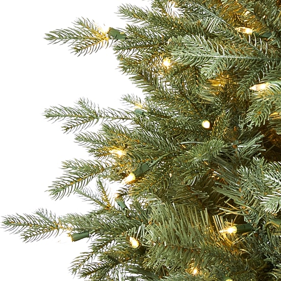 Nearly Natural New Hampshire Faux 5 Foot Pre-Lit Spruce Christmas Tree