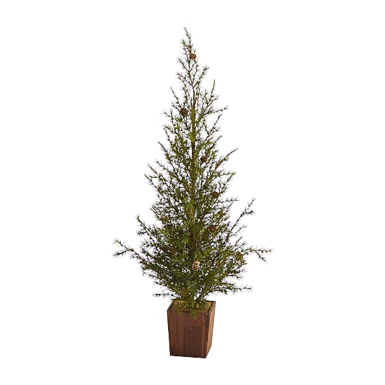 Nearly Natural Natural Look Faux Planter 4 Foot Christmas Tree