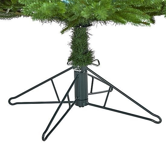 Nearly Natural Real Touch Faux 7 Foot Pre-Lit Fir Christmas Tree