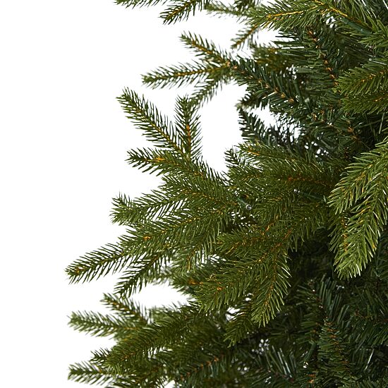 Nearly Natural Belgium Natural Look Faux 7 Foot Pre-Lit Fir Christmas Tree