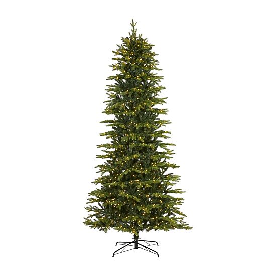 Nearly Natural Belgium Look Faux 9 Foot Pre-Lit Fir Christmas Tree