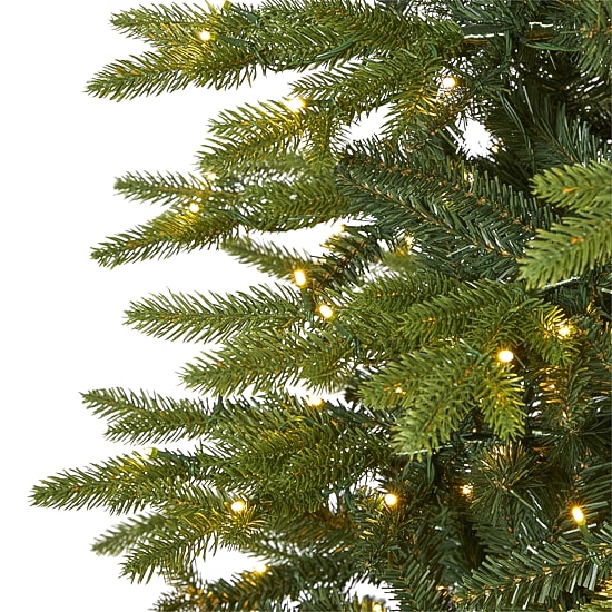 Nearly Natural Belgium Look Faux 9 Foot Pre-Lit Fir Christmas Tree