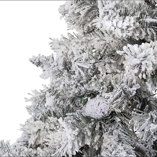 Nearly Natural Flocked White 7 Foot Pine Christmas Tree