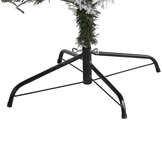 Nearly Natural Flocked White 7 Foot Pine Christmas Tree