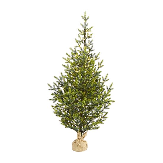 Nearly Natural Fraser 200 5 Foot Pre-Lit Fir Christmas Tree