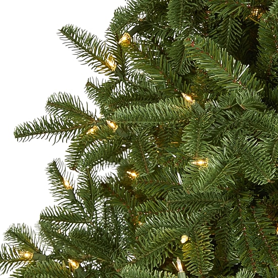 Nearly Natural South Carolina Faux 7 Foot Pre-Lit Spruce Christmas Tree
