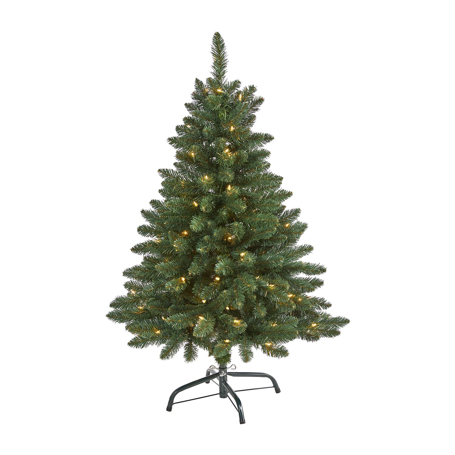 Nearly Natural 4 Foot Pre-Lit Spruce Christmas Tree