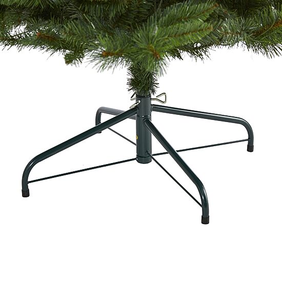 Nearly Natural Slim 9 Foot Pre-Lit Pine Christmas Tree