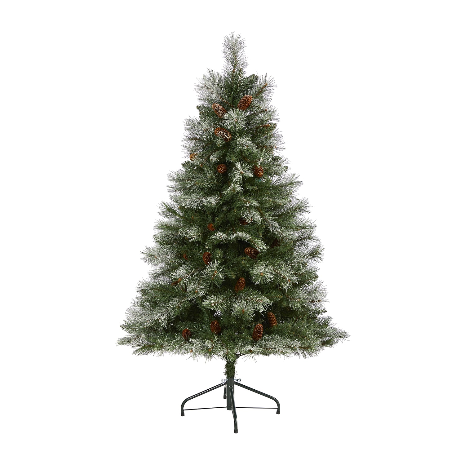 Nearly Natural Snowed Mountain Foot Pine Christmas Tree