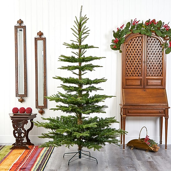 Nearly Natural Layered 7 1/2 Foot Spruce Christmas Tree