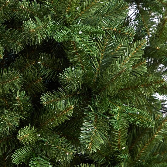 Nearly Natural Flat Back Faux 8 Foot Pre-Lit Spruce Christmas Tree