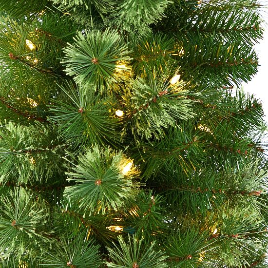 Nearly Natural Pencil Faux 8 Foot Pre-Lit Christmas Tree