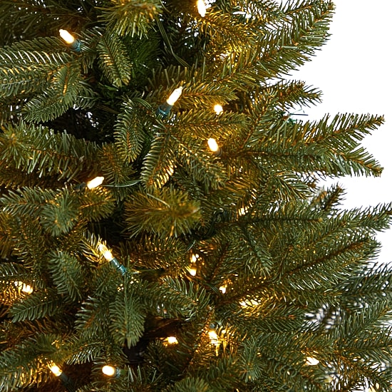Nearly Natural Pre-Faux Porch 5 Foot Pre-Lit Christmas Tree