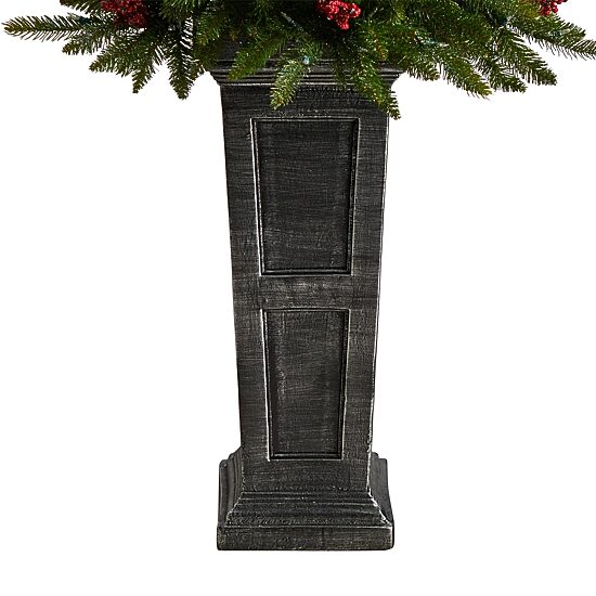 Nearly Natural Faux 4 Foot Pre-Lit Christmas Tree