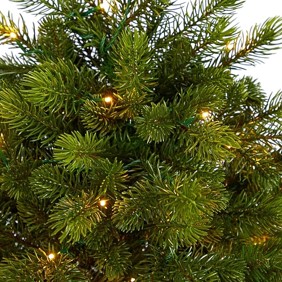 Nearly Natural Slim Faux 4 Foot Pre-Lit Spruce Christmas Tree