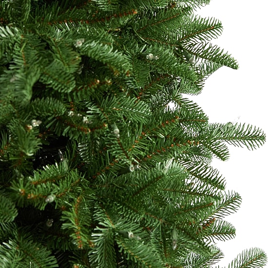 Nearly Natural Faux 7 Foot Pre-Lit Fir Christmas Tree