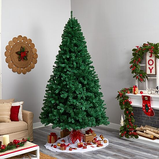 Nearly Natural Northern Tip Faux 9 Foot Pre-Lit Christmas Tree