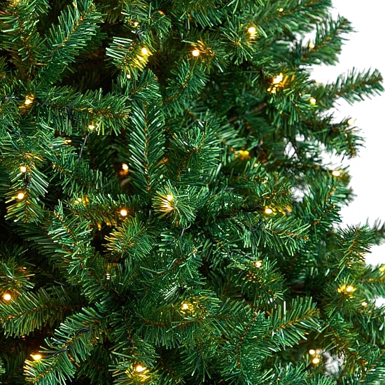 Nearly Natural Faux 10 Foot Pre-Lit Christmas Tree
