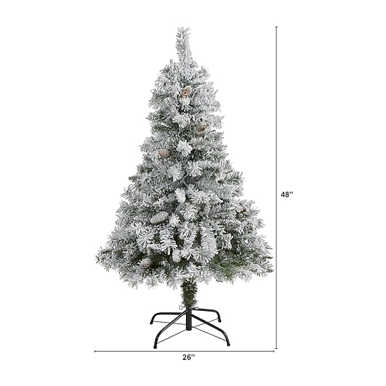 Nearly Natural Faux 4 Foot Pine Christmas Tree